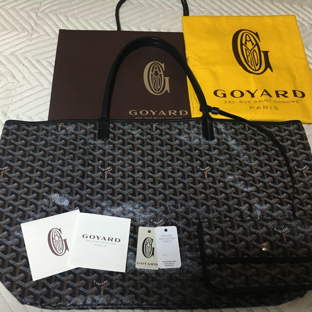 GOYARD(ゴヤール)のお値下げ＊ゴヤール サンルイ＊GM＊ブラック＊美品 レディースのバッグ(トートバッグ)の商品写真