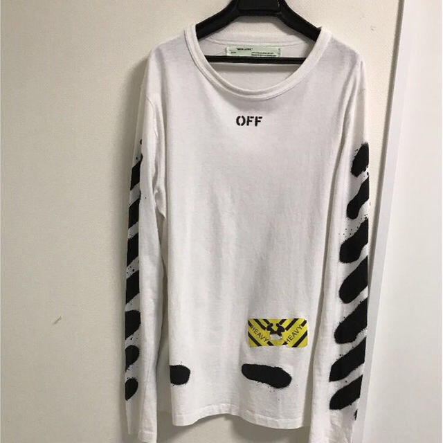 OFF-WHITE(オフホワイト)のOff-White オフホワイト スプレーシャツ  希少Ｍサイズ メンズのトップス(Tシャツ/カットソー(七分/長袖))の商品写真