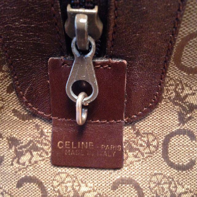 celine(セリーヌ)のCELINE セリーヌ ボストン 大 馬車柄 中古 ヴィンテージ  茶色 レディースのバッグ(ボストンバッグ)の商品写真