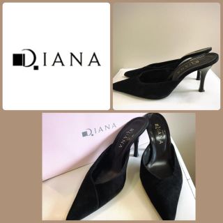 ダイアナ(DIANA)のダイアナ♡ブラックスエード  ミュール♡(ミュール)