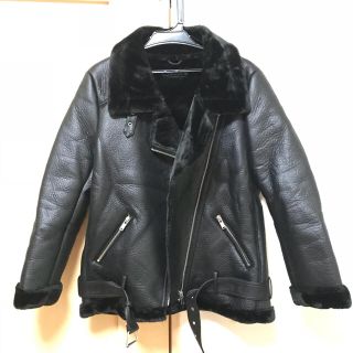 ザラ(ZARA)のZARA ムートンライダース(ライダースジャケット)