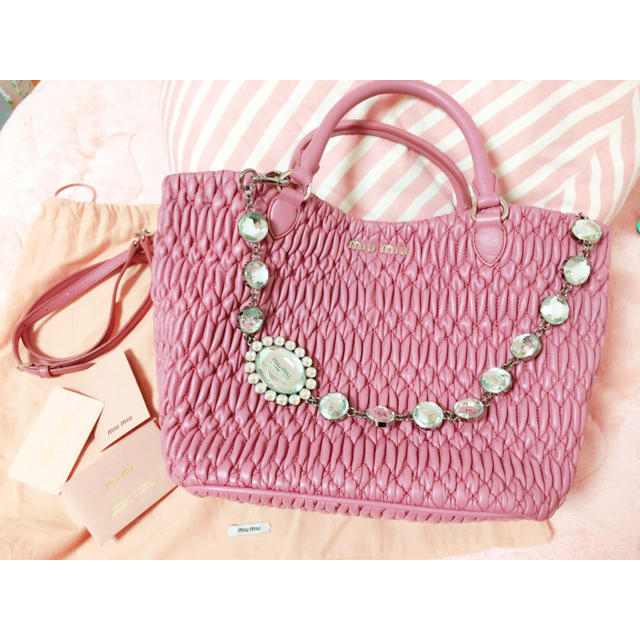 miumiu ♡ナッパクリスタル ショルダーバッグ