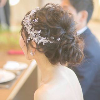 ヴェラウォン(Vera Wang)のエリザベスバウアー♡Wisteria Headband♡ボンネカチューシャ(ヘッドドレス/ドレス)