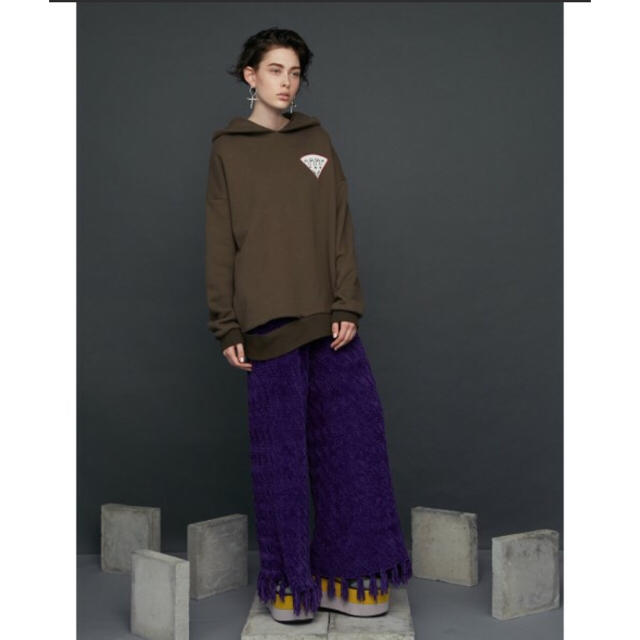 PAMEO POSE(パメオポーズ)の【新品未使用タグ付き】パメオポーズ Mall knit trousers🦋💜 レディースのパンツ(バギーパンツ)の商品写真