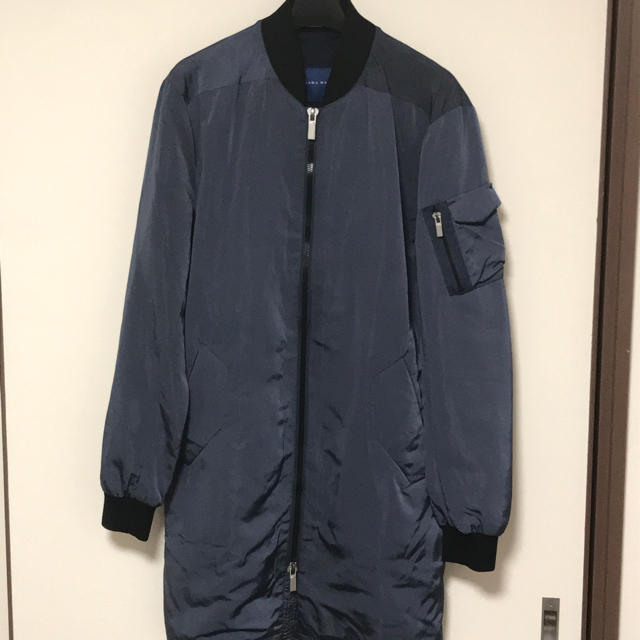 ZARA(ザラ)のザラ MA1タイプロングコート 試着のみ メンズのジャケット/アウター(その他)の商品写真