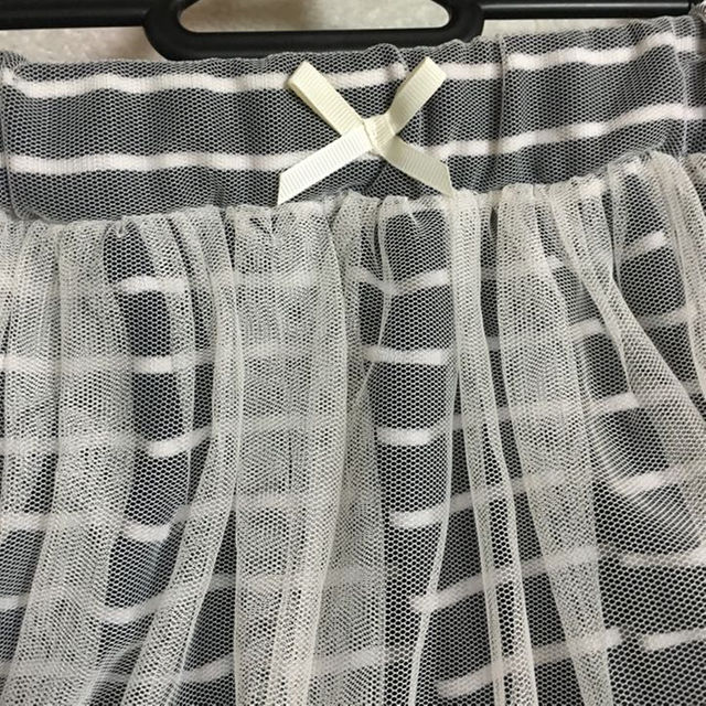 ボーダー チュール スカート レディースのスカート(ミニスカート)の商品写真