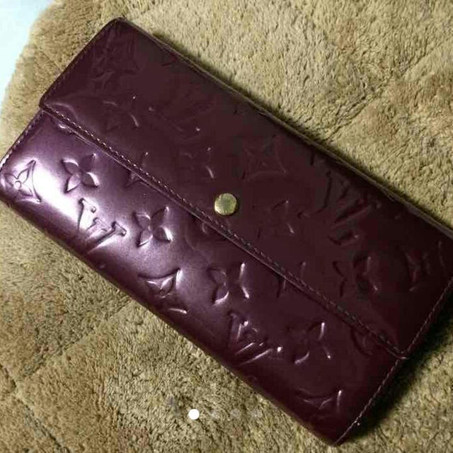 【正規品】LOUIS VUITTON 長財布　ヴェルニ　パープル