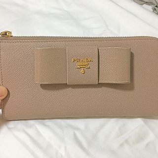 プラダ(PRADA)のPRADA リボン サフィアーノ 長財布(長財布)