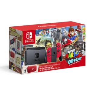 ニンテンドースイッチ(Nintendo Switch)のニンテンドースイッチ マリオオデッセイ  セット 新品本体(家庭用ゲーム機本体)