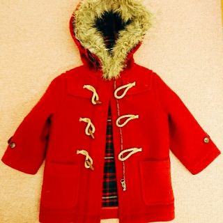 ポロラルフローレン(POLO RALPH LAUREN)のRALPH LAUREN   ラルフローレン ダッフルコート 赤   95cm(コート)