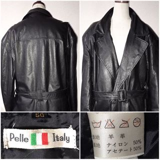 高級イタリア産革レザー送料込柔らか羊皮ラムレザージャケット