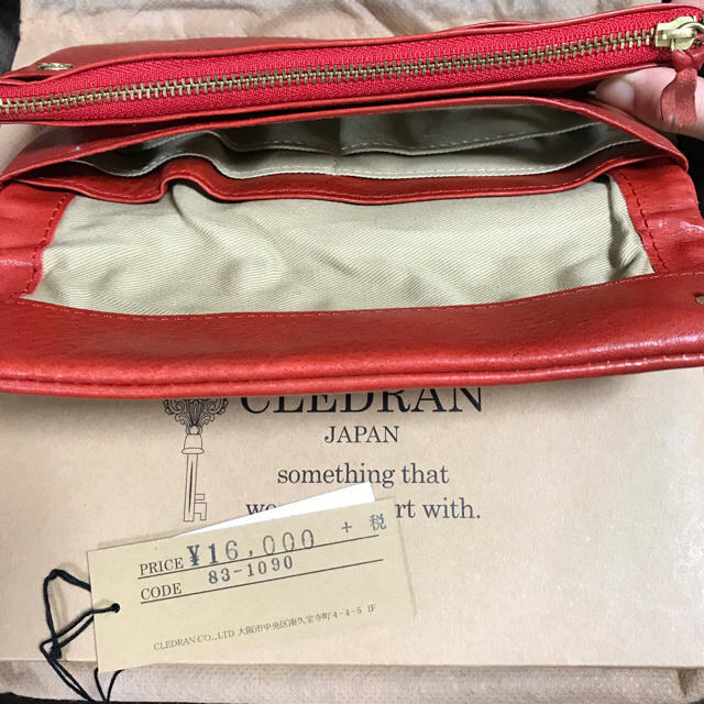 CLEDRAN(クレドラン)の《新品》クレドラン  長財布 レッド レディースのファッション小物(財布)の商品写真