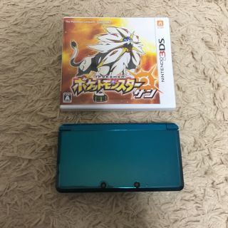 ニンテンドー3DS(ニンテンドー3DS)のニンテンドー3ds本体☆ポケモンサン等ソフト＋充電器付セット☆(携帯用ゲーム機本体)