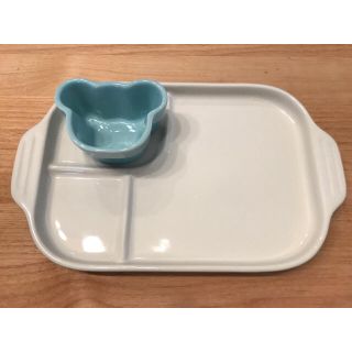 ルクルーゼ(LE CREUSET)の★まゆ様専用★ル・クルーゼ ベビープレートラムカンセット(離乳食器セット)