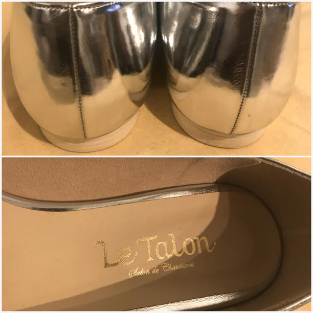 Le Talon(ルタロン)の【k@oriさま専用】ルタロン パンプス フラットシューズ シルバー レディースの靴/シューズ(ハイヒール/パンプス)の商品写真