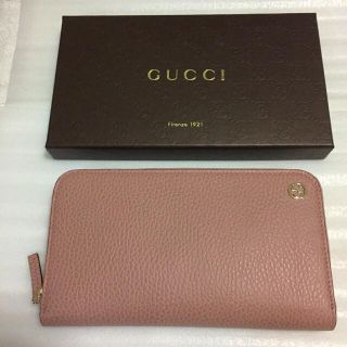 グッチ(Gucci)のお正月初売りセール★グッチGUCCIラウンドファスナー長財布Gマークライトピンク(財布)