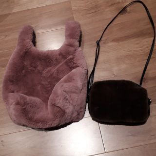 ジーユー(GU)のファーBAG & ファーポシェット 2点SET(ショルダーバッグ)