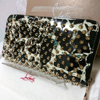 クリスチャンルブタン(Christian Louboutin)のChristian Louboutin 大理石柄 ルブタン ラウンド 長財布(財布)