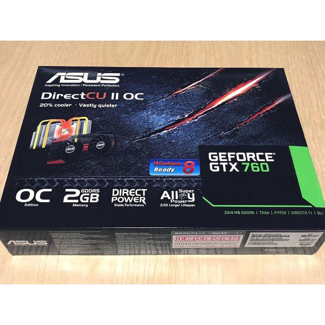 ASUS(エイスース)のASUS GEFORCE GTX760 グラフィックボード PCIe スマホ/家電/カメラのPC/タブレット(PC周辺機器)の商品写真