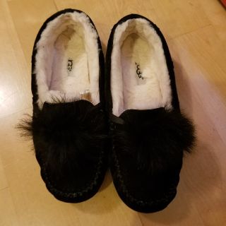 アグ(UGG)のファー付きUGG❤ムートンモカシン(スリッポン/モカシン)