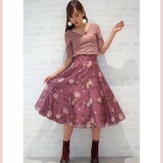 ジルバイジルスチュアート(JILL by JILLSTUART)のジルバイジルスチュアート レースインナーブラウス ピンク jillby(シャツ/ブラウス(半袖/袖なし))