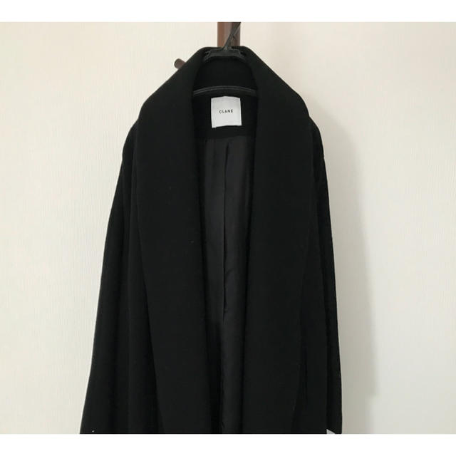 STUDIOUS(ステュディオス)のCLANE*スーパーボリュームロングコート*黒 レディースのジャケット/アウター(ロングコート)の商品写真