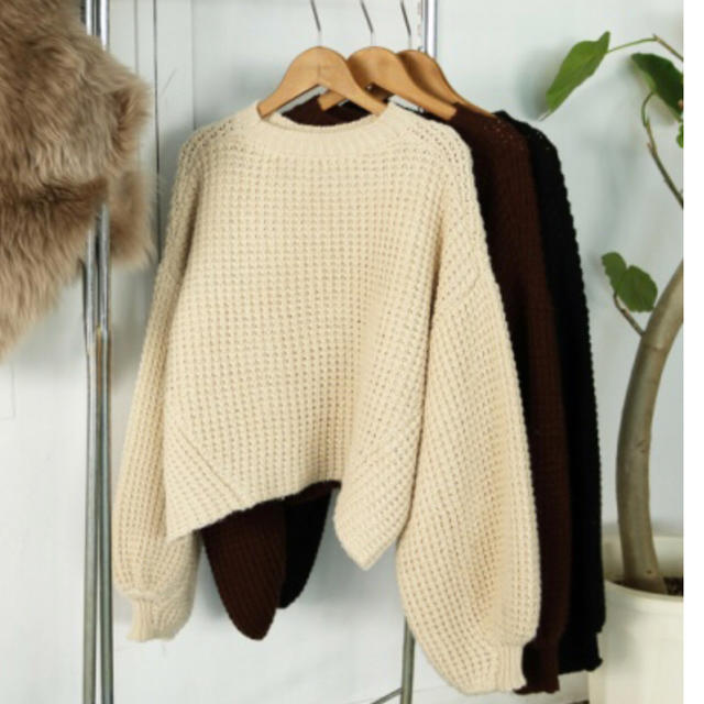 Voluminous Sleeve Knit TODAYFUL