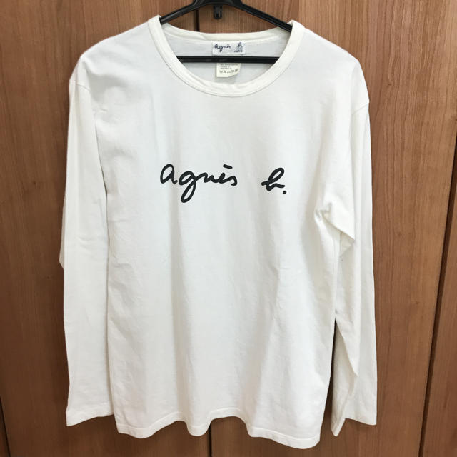agnes b.(アニエスベー)のアニエス・ベー Tシャツ白 レディースのトップス(Tシャツ(長袖/七分))の商品写真