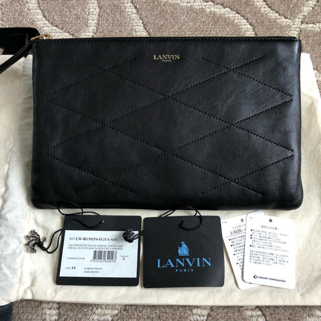 ランバン☆LANVINシュガー クラッチバッグ☆新品同様!! | フリマアプリ ラクマ