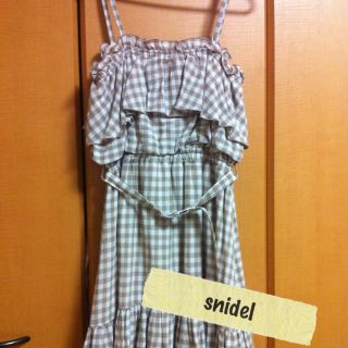 スナイデル(SNIDEL)のsnidel★チェックワンピース(ひざ丈ワンピース)