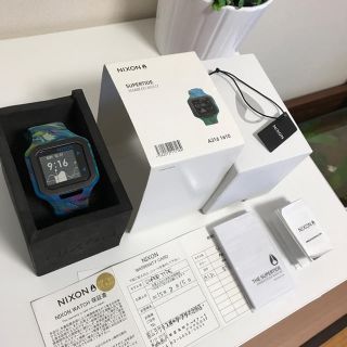 ニクソン(NIXON)の最終価格‼︎NIXON ニクソンスーパータイド 人気マーブル柄(腕時計(デジタル))