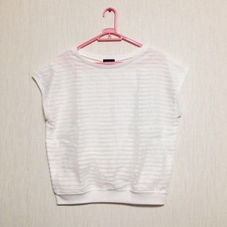 アパートバイローリーズ(apart by lowrys)の♡美品♡シースルーボーダートップス♡(Tシャツ(半袖/袖なし))