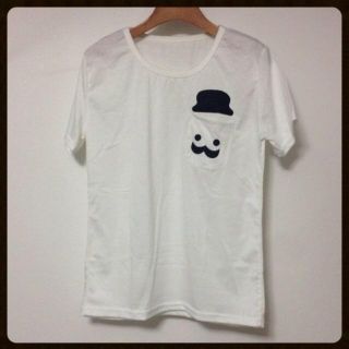 Ne-net系♡ヒゲおじさまポケットＴ(Tシャツ(半袖/袖なし))