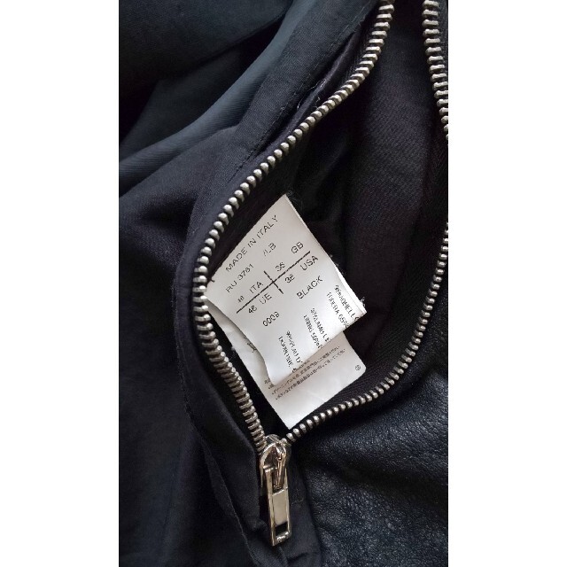 Rick Owens(リックオウエンス)のリックオウエンス インターシャ レザー★ メンズのジャケット/アウター(レザージャケット)の商品写真