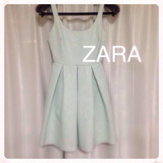 ザラ(ZARA)のネオンノースリーブワンピース☆値下げ(ミニワンピース)