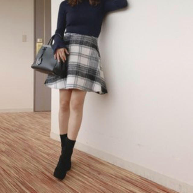 MERCURYDUO(マーキュリーデュオ)のチェックスカート 美品 グレー 安室奈美恵 rienda系 レディースのスカート(ミニスカート)の商品写真