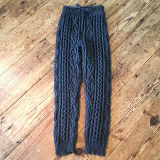 トゥデイフル(TODAYFUL)のTODAYFUL cable knit pants チャコールグレー(その他)