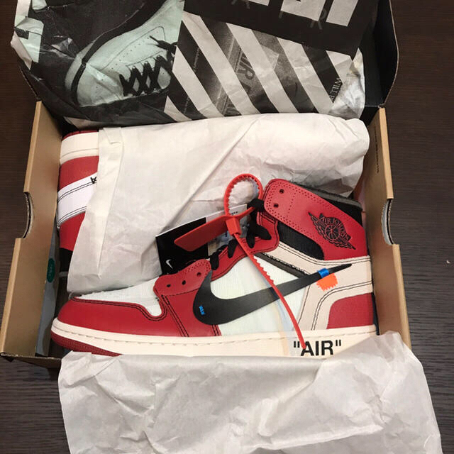 27cm Nike Air Jordan 1 off white the ten靴/シューズ