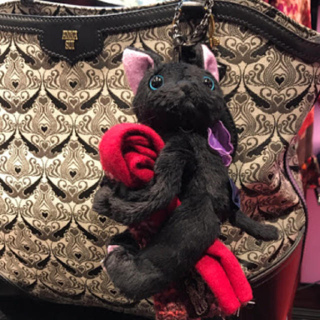 ANNA SUI(アナスイ)の【ショップ袋付き】ANNA SUI アナスイ 黒猫 グローブホルダー★ ねこ その他のその他(その他)の商品写真