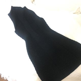 ディセイブ(DECEIVE)のboat neck knit onepiece.(ひざ丈ワンピース)