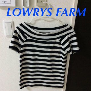 ローリーズファーム(LOWRYS FARM)のLOWRYS FARM ボーダートップス(カットソー(半袖/袖なし))