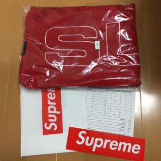 シュプリーム(Supreme)の付属品完備 supreme polartec logo scarf red(マフラー)