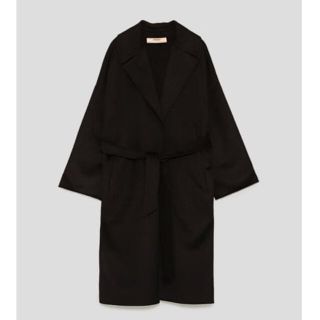 ザラ(ZARA)の【新品未使用】ZARA 今季完売ロングコート ネイビー(ロングコート)