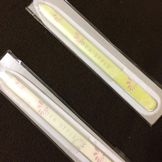 ポーラ(POLA)のtoka様専用出品  POLAガラス製爪やすり(1本)黄緑(ネイルケア)