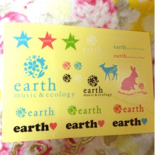 アースミュージックアンドエコロジー(earth music & ecology)のearth♡ステッカー(その他)