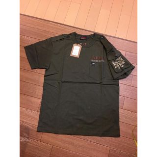 インディアン(Indian)のINDIAN MOTOCYCLE インディアンモトサイクル Tシャツ カーキ(Tシャツ/カットソー(半袖/袖なし))