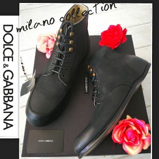 ドルチェアンドガッバーナ(DOLCE&GABBANA)の定12.4万 新品 激安◼ドルチェ&ガッバーナ ブーツ 憧れ最高峰を履く◼ 正規(ブーツ)