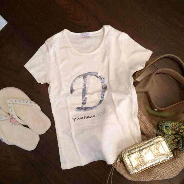 Dear Princess(ディアプリンセス)の白Tシャツ♡新品 レディースのトップス(Tシャツ(半袖/袖なし))の商品写真