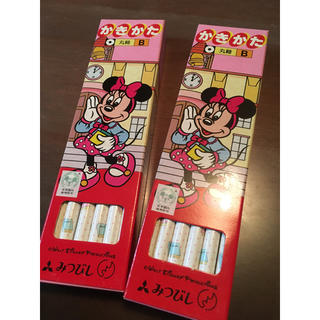ディズニー(Disney)の3ケース 新品  ミニーちゃんのかきかた鉛筆(鉛筆)