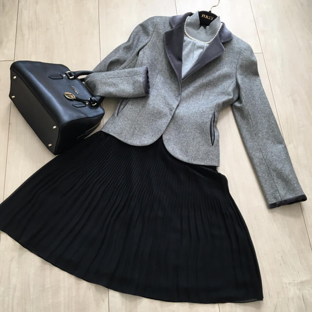 在庫限り】 TO BE BE CHIC 美品】TO ツイードジャケット 黒ツイード